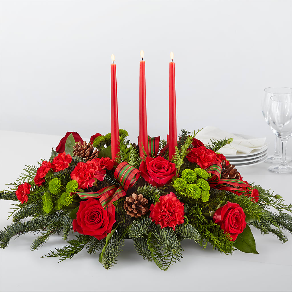 By the Candlelight Centerpiece – L & M FLOWER SHOP, Canonsburg PA