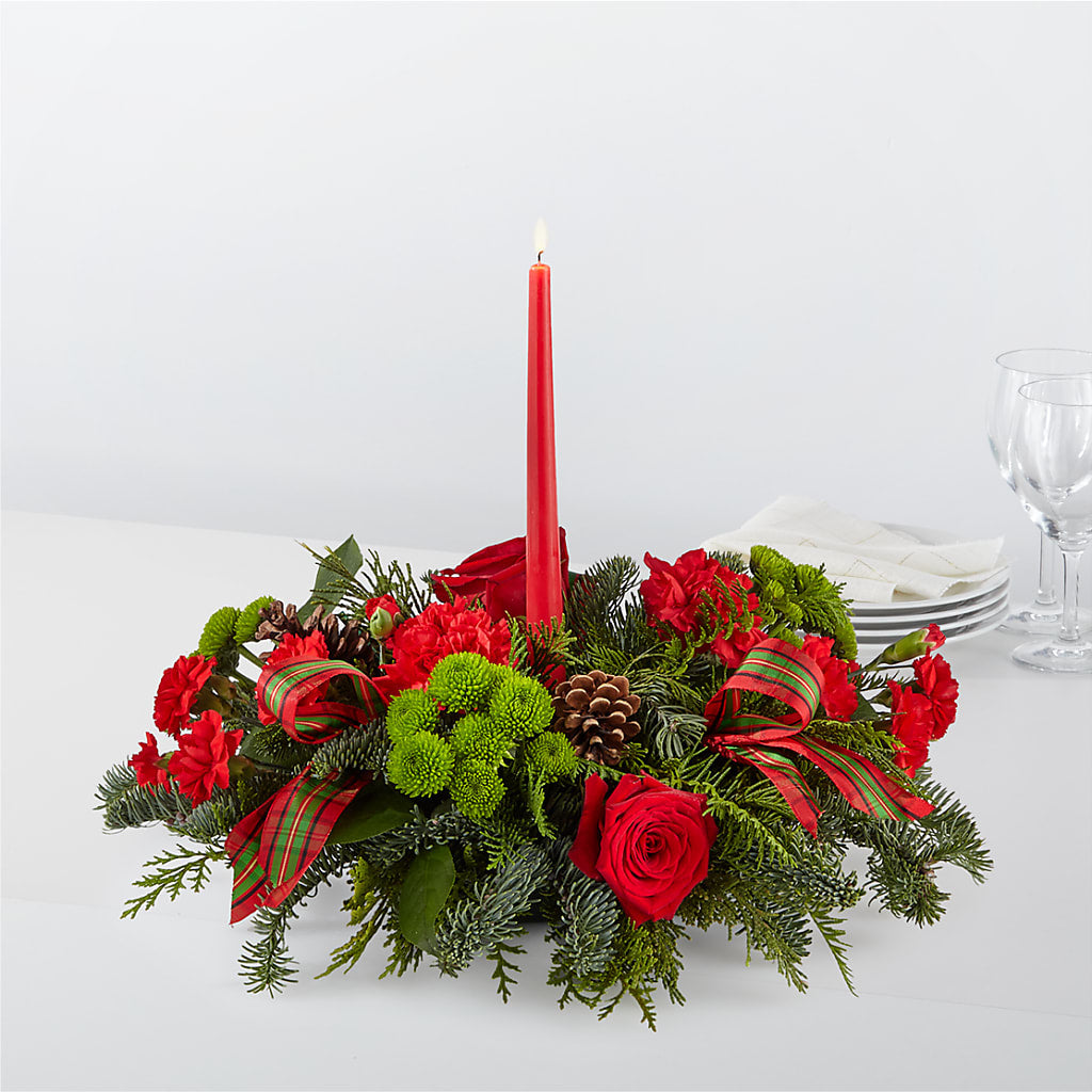 By the Candlelight Centerpiece – L & M FLOWER SHOP, Canonsburg PA
