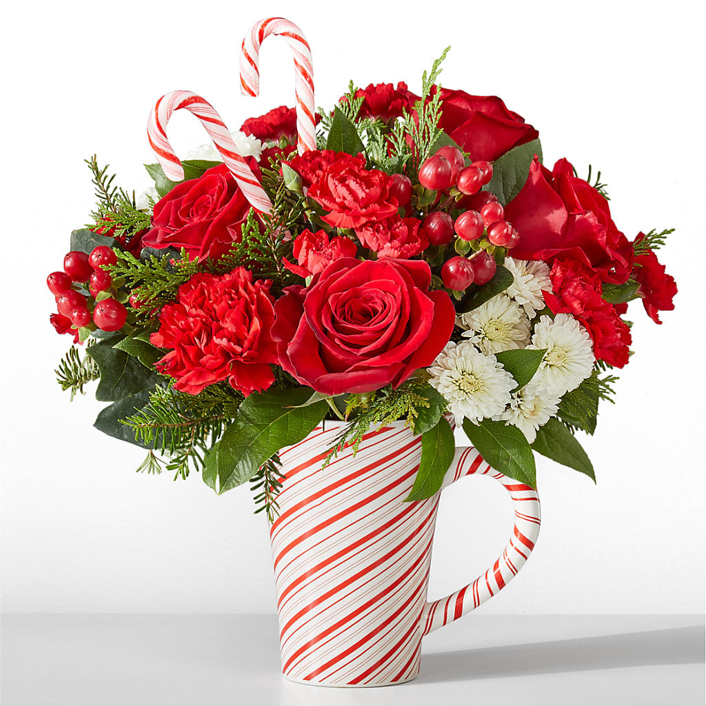 Peppermint Swirl Mug – L & M FLOWER SHOP, Canonsburg PA