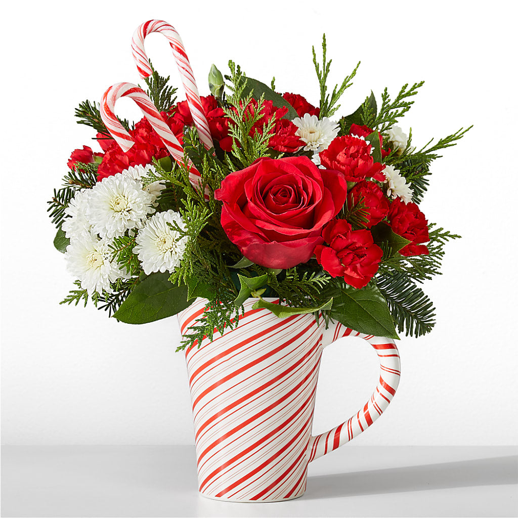 Peppermint Swirl Mug – L & M FLOWER SHOP, Canonsburg PA