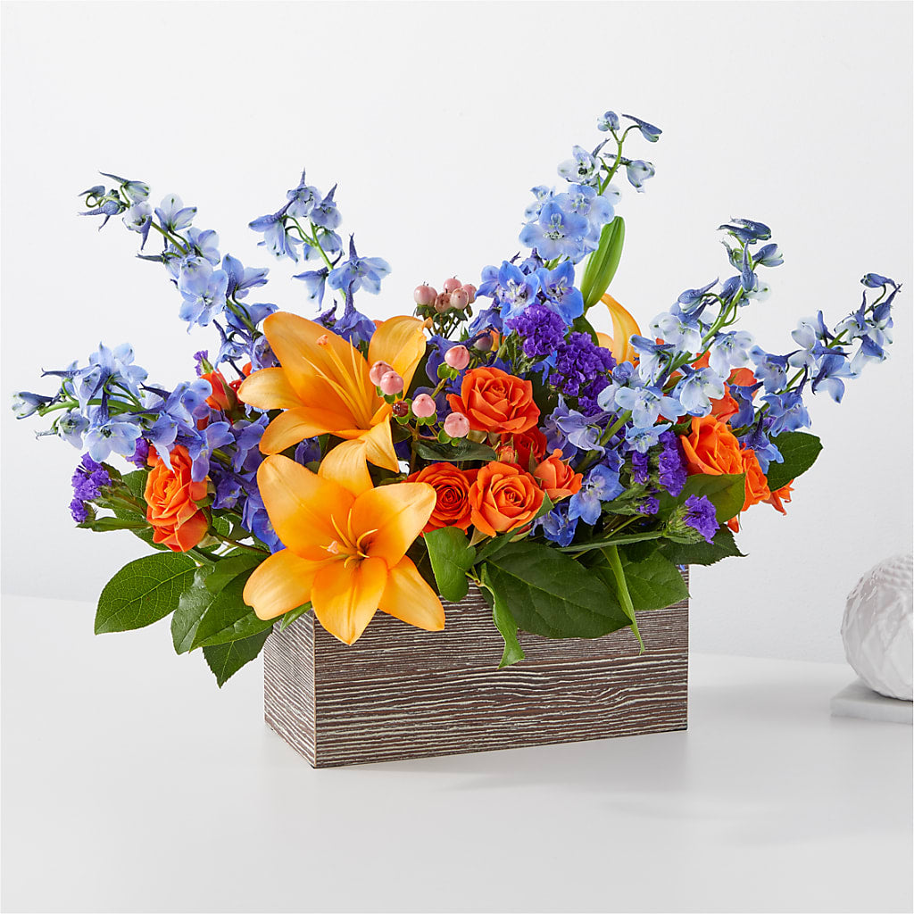 Radiant Citrus Box Bouquet – L & M FLOWER SHOP, Canonsburg PA