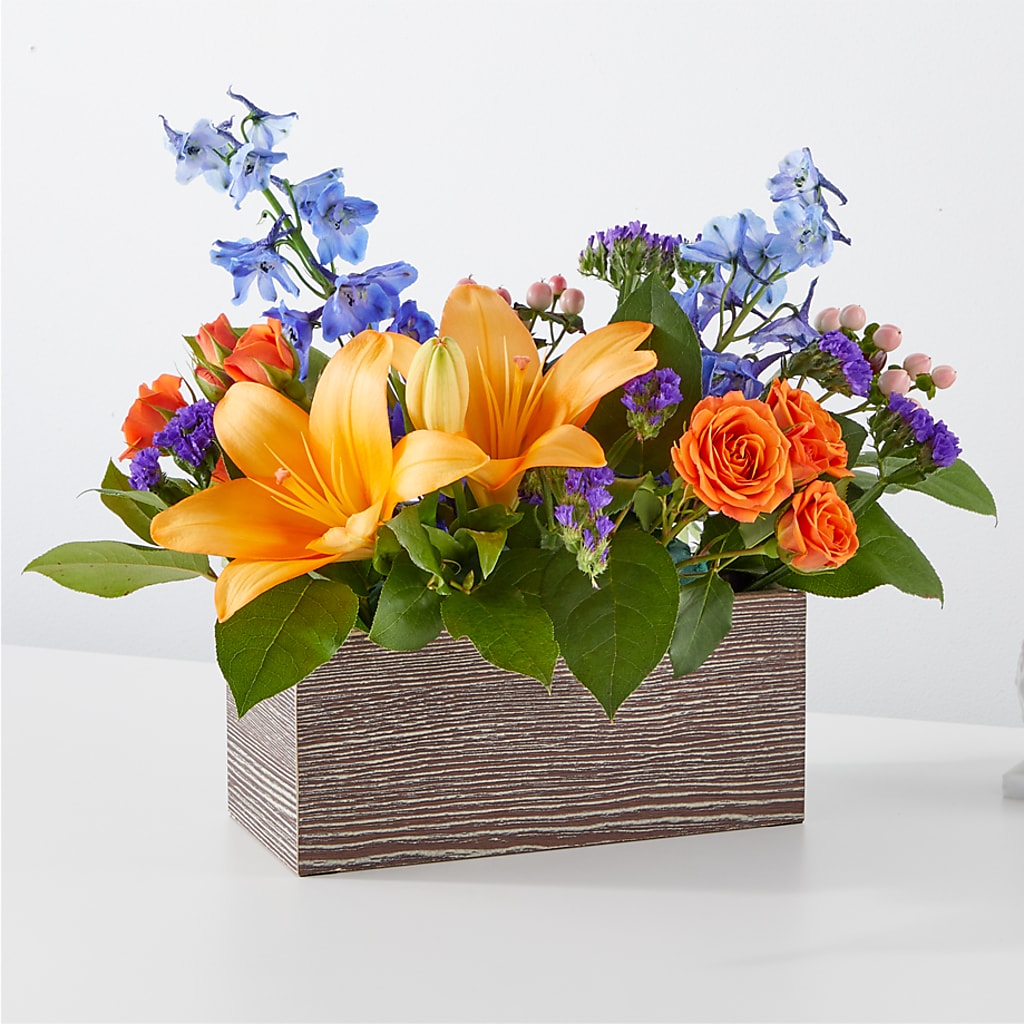 Radiant Citrus Box Bouquet – L & M FLOWER SHOP, Canonsburg PA