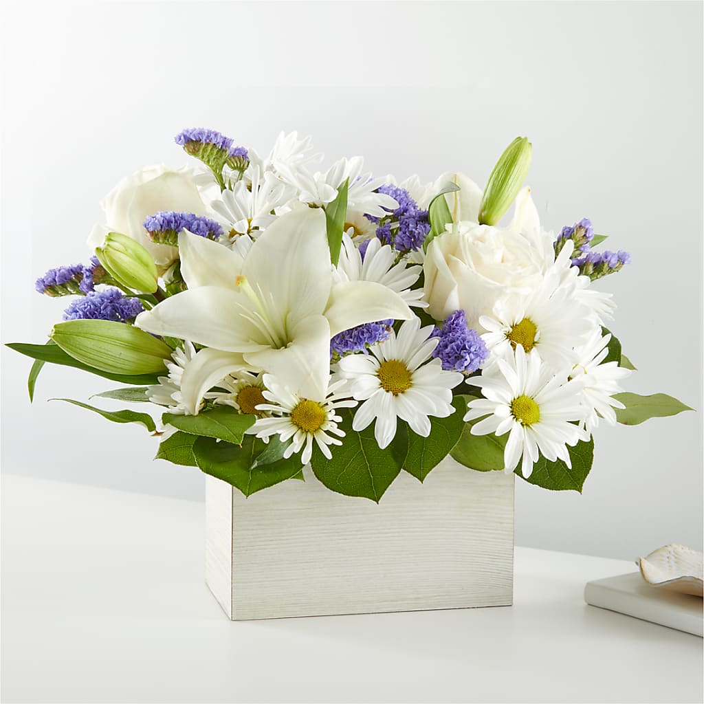 Beyond Blue Box Bouquet – L & M FLOWER SHOP, Canonsburg PA