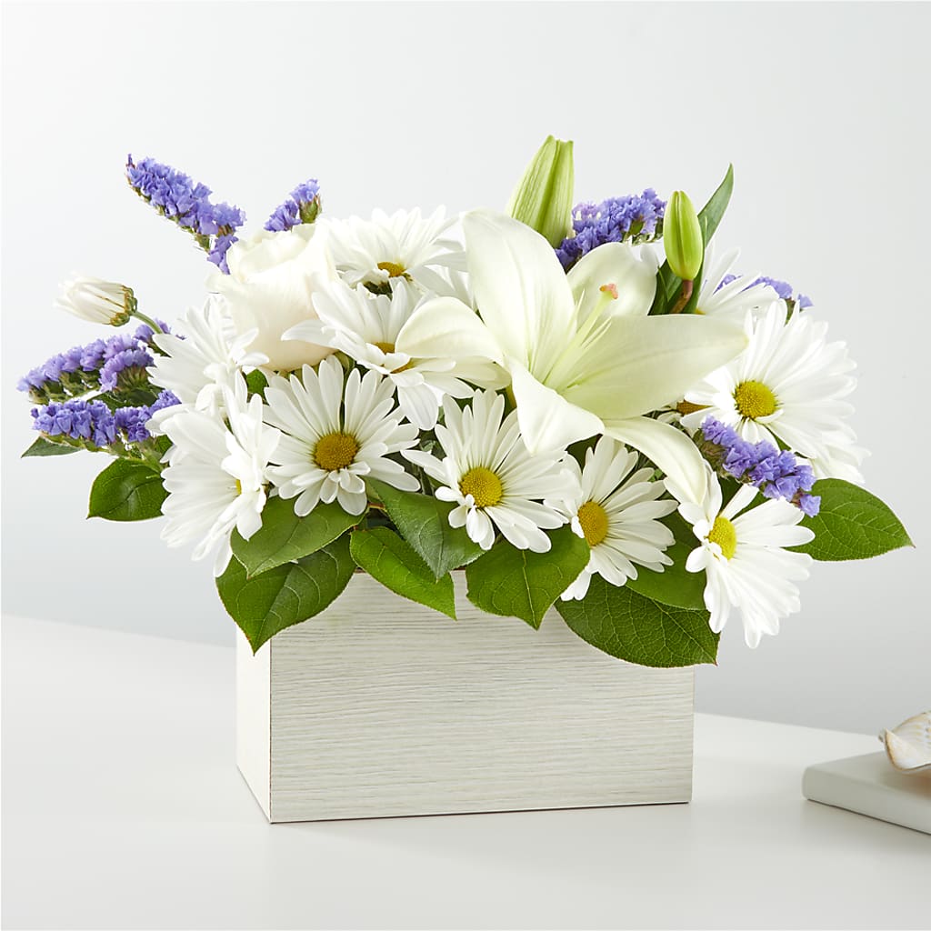 Beyond Blue Box Bouquet – L & M FLOWER SHOP, Canonsburg PA