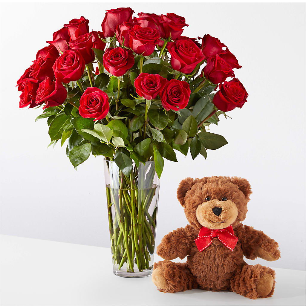 Romantic Long Stem Red Rose Bouquet Bundles – L & M FLOWER SHOP, Canonsburg PA