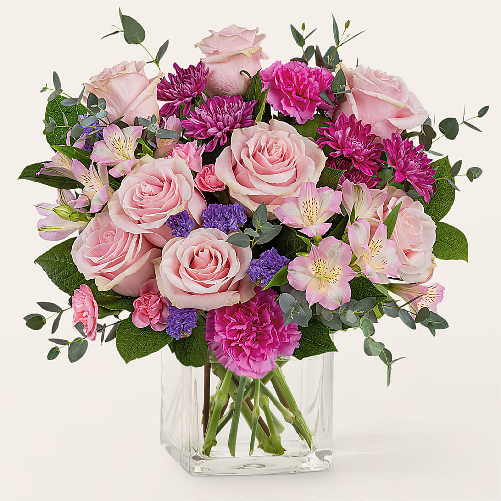 Rosy Radiance Bouquet – L & M FLOWER SHOP, Canonsburg PA