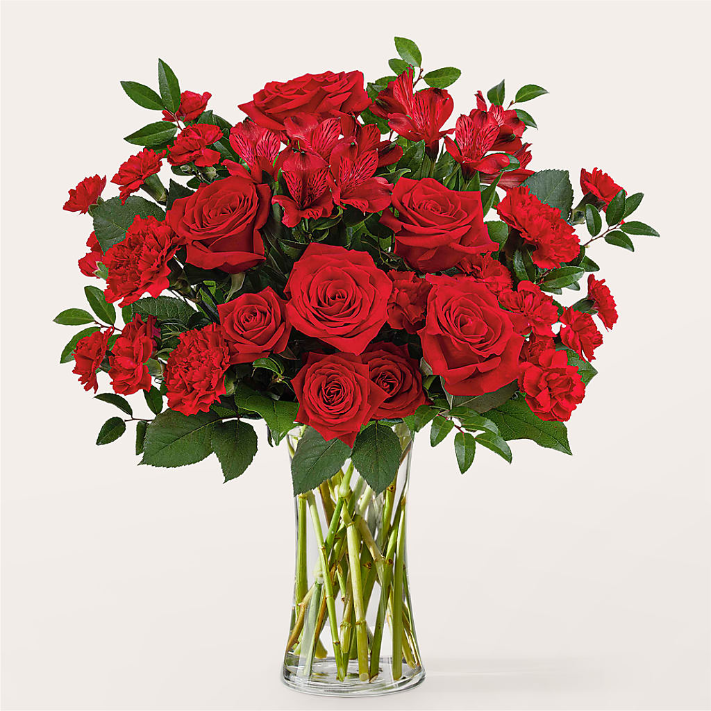 Brilliant Ruby Bouquet – L & M FLOWER SHOP, Canonsburg PA