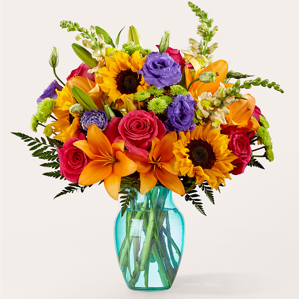 Double Rainbow Bouquet – L & M FLOWER SHOP, Canonsburg PA