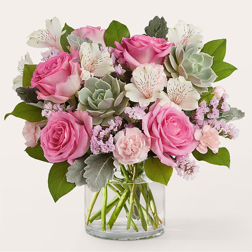 Dusty Rose Bouquet – L & M FLOWER SHOP, Canonsburg PA