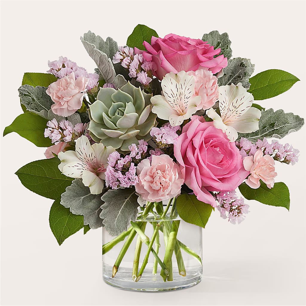 Dusty Rose Bouquet – L & M FLOWER SHOP, Canonsburg PA