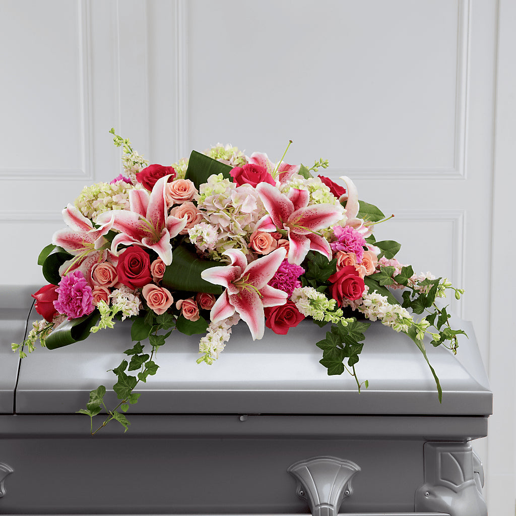 Splendid Grace Casket Spray – L & M FLOWER SHOP, Canonsburg PA