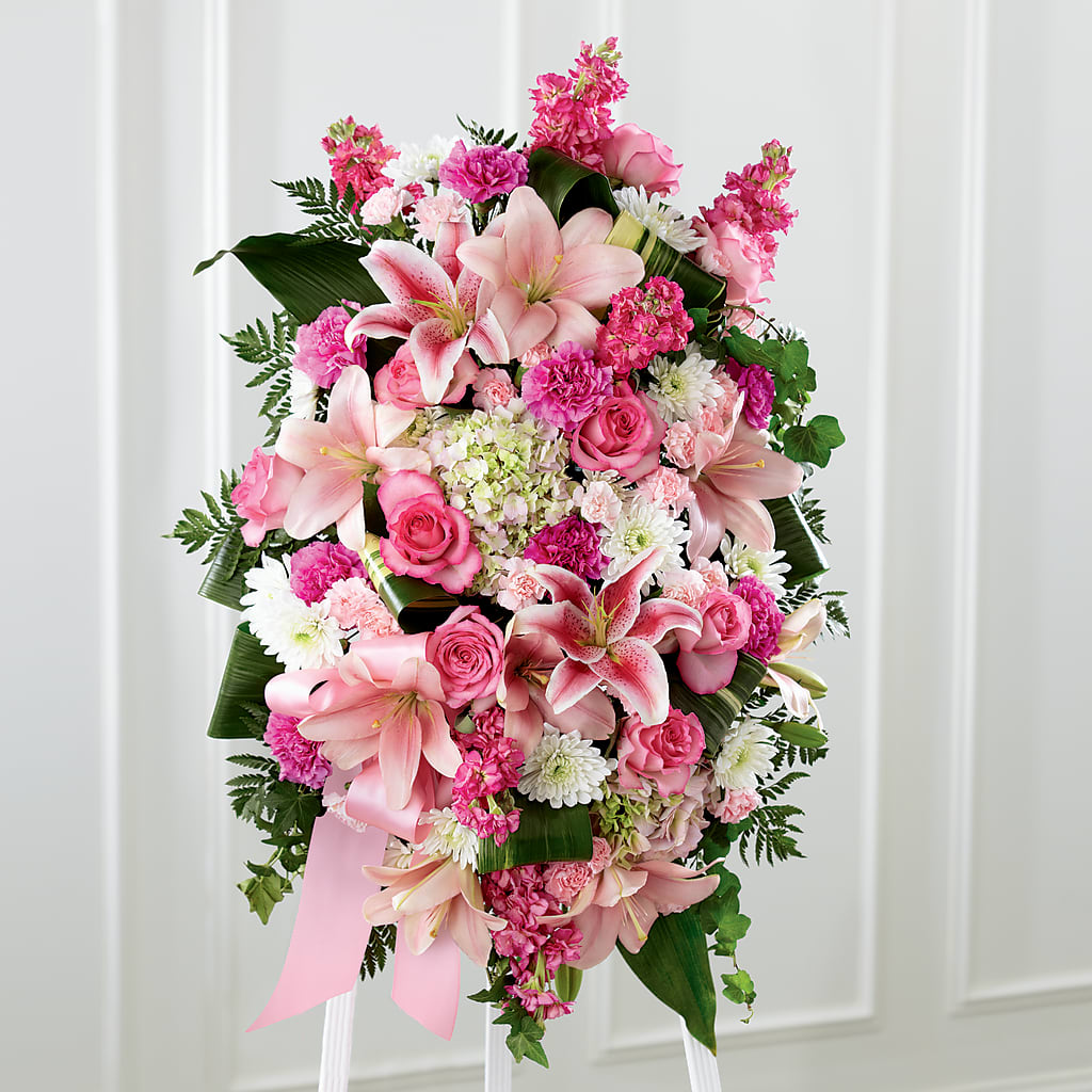 Comforting Standing Spray – L & M FLOWER SHOP, Canonsburg PA