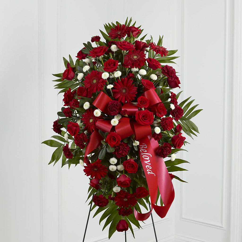 Treasured Memories Standing Spray – L & M FLOWER SHOP, Canonsburg PA