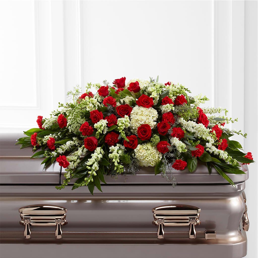 Sincerity Casket Spray – L & M FLOWER SHOP, Canonsburg PA