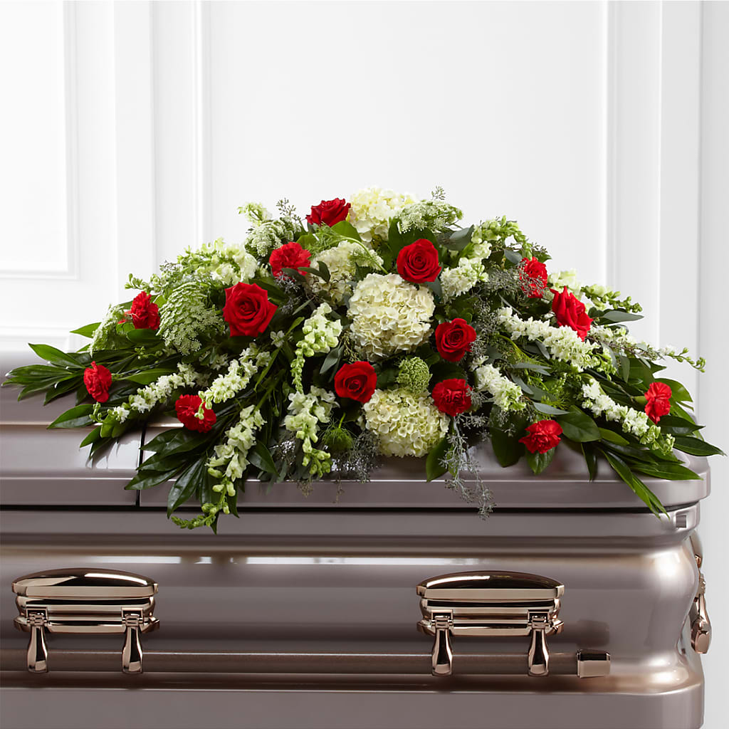 Sincerity Casket Spray – L & M FLOWER SHOP, Canonsburg PA