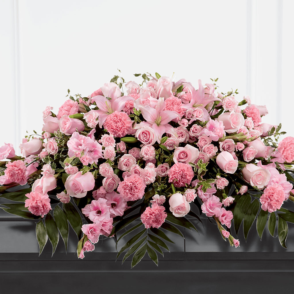 Garden of Comfort Casket Spray (Standard) – L & M FLOWER SHOP, Canonsburg PA