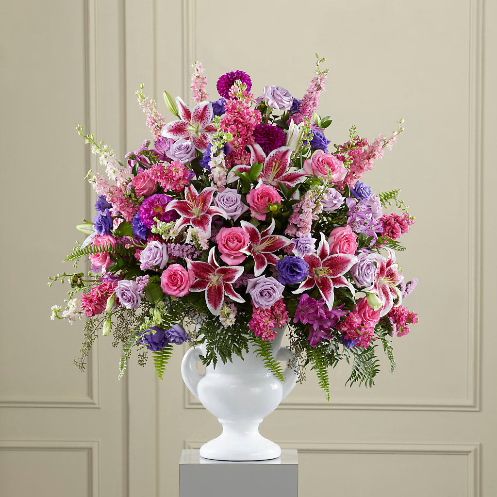 Peaceful Tribute Arrangement – L & M FLOWER SHOP, Canonsburg PA
