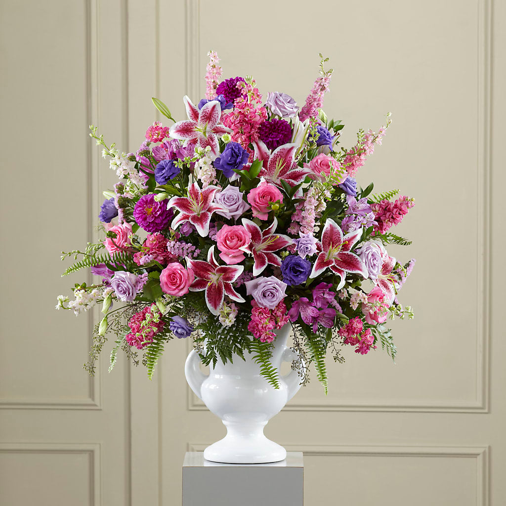 Peaceful Tribute Arrangement – L & M FLOWER SHOP, Canonsburg PA
