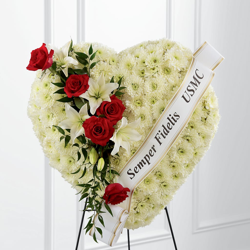 Heartfelt Hero Standing Heart – L & M FLOWER SHOP, Canonsburg PA