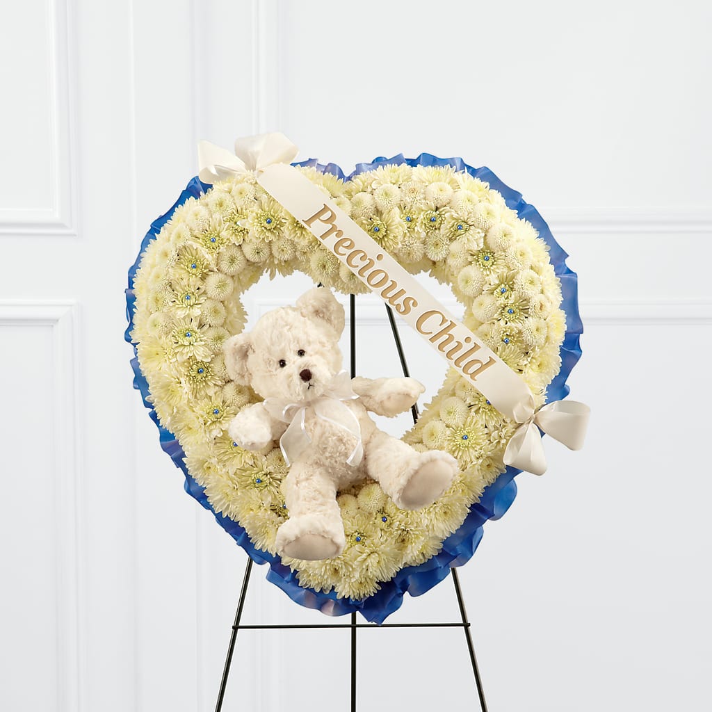 Precious Child Standing Heart – L & M FLOWER SHOP, Canonsburg PA