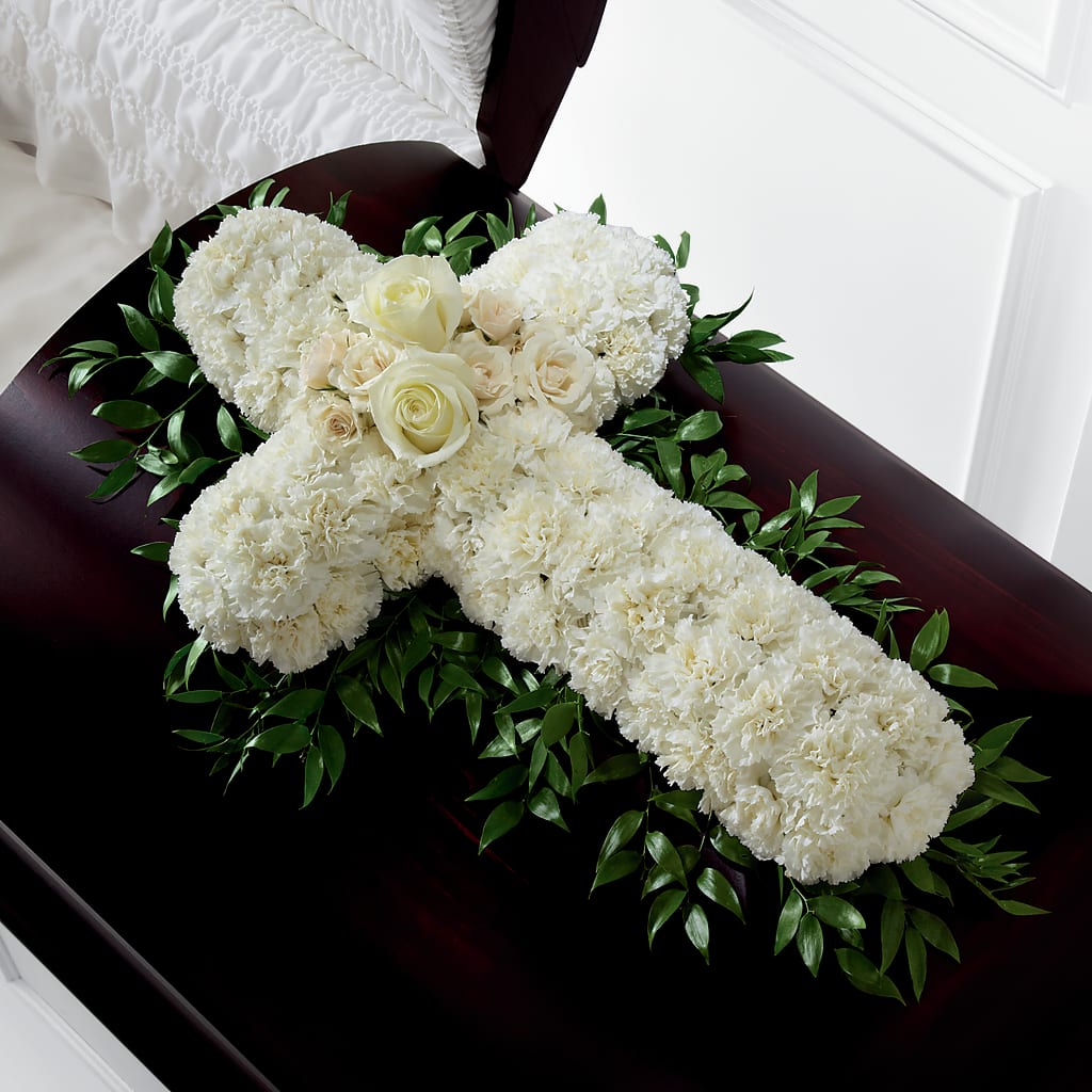 Peaceful Memories Casket Spray (Standard) – L & M FLOWER SHOP, Canonsburg PA