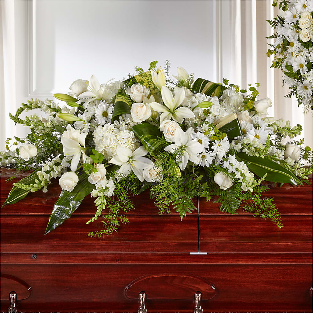 Abundance Casket Spray – L & M FLOWER SHOP, Canonsburg PA