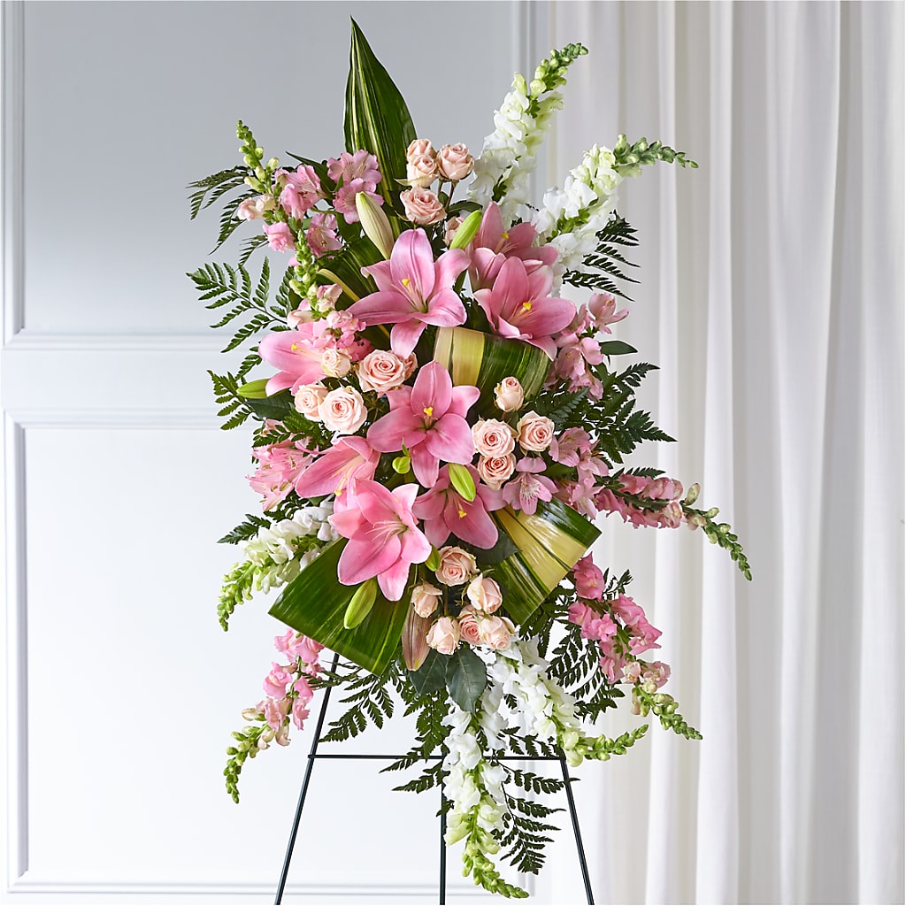 Elegant Embrace Standing Spray – L & M FLOWER SHOP, Canonsburg PA
