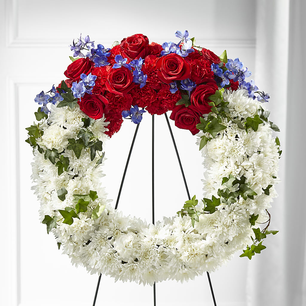 Patriotic Passion Wreath – L & M FLOWER SHOP, Canonsburg PA