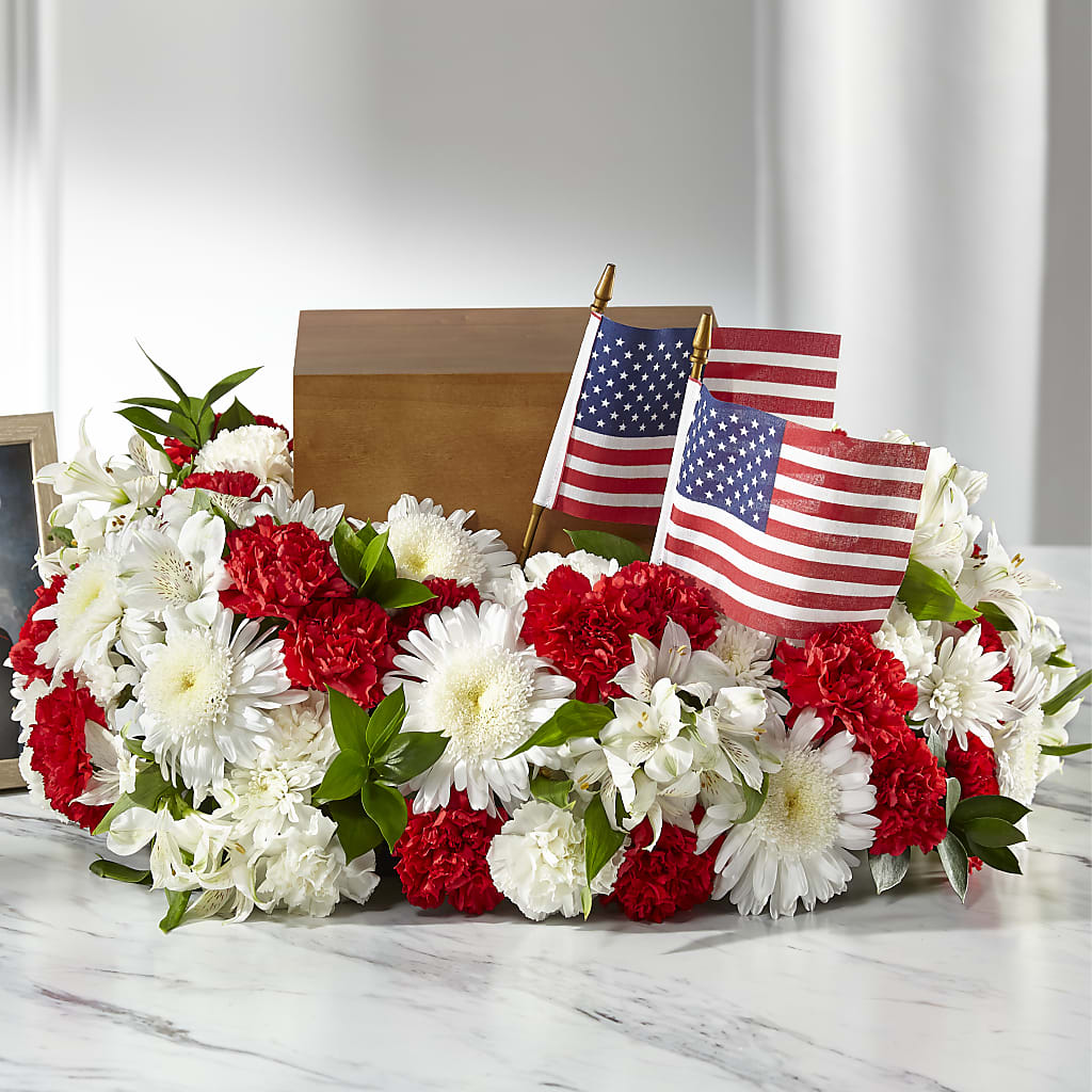 Spirit of Patriotism Cremation Adornment – L & M FLOWER SHOP, Canonsburg PA