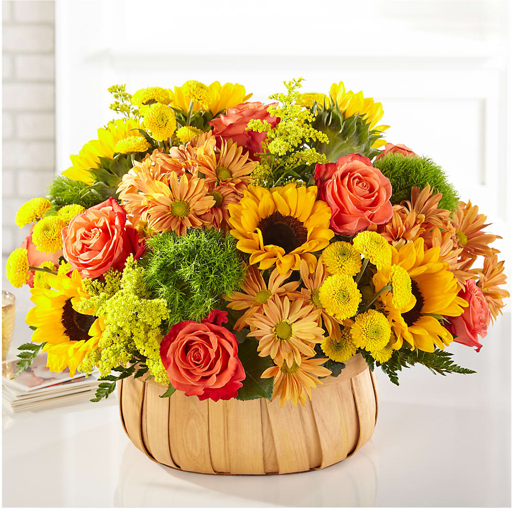 Harvest Sunflower Basket – L & M FLOWER SHOP, Canonsburg PA