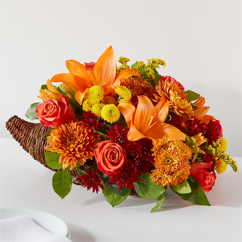 Bouquet of Blessings Cornucopia – L & M FLOWER SHOP, Canonsburg PA