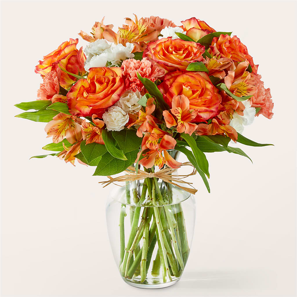 Apricot Glow Bouquet – L & M FLOWER SHOP, Canonsburg PA