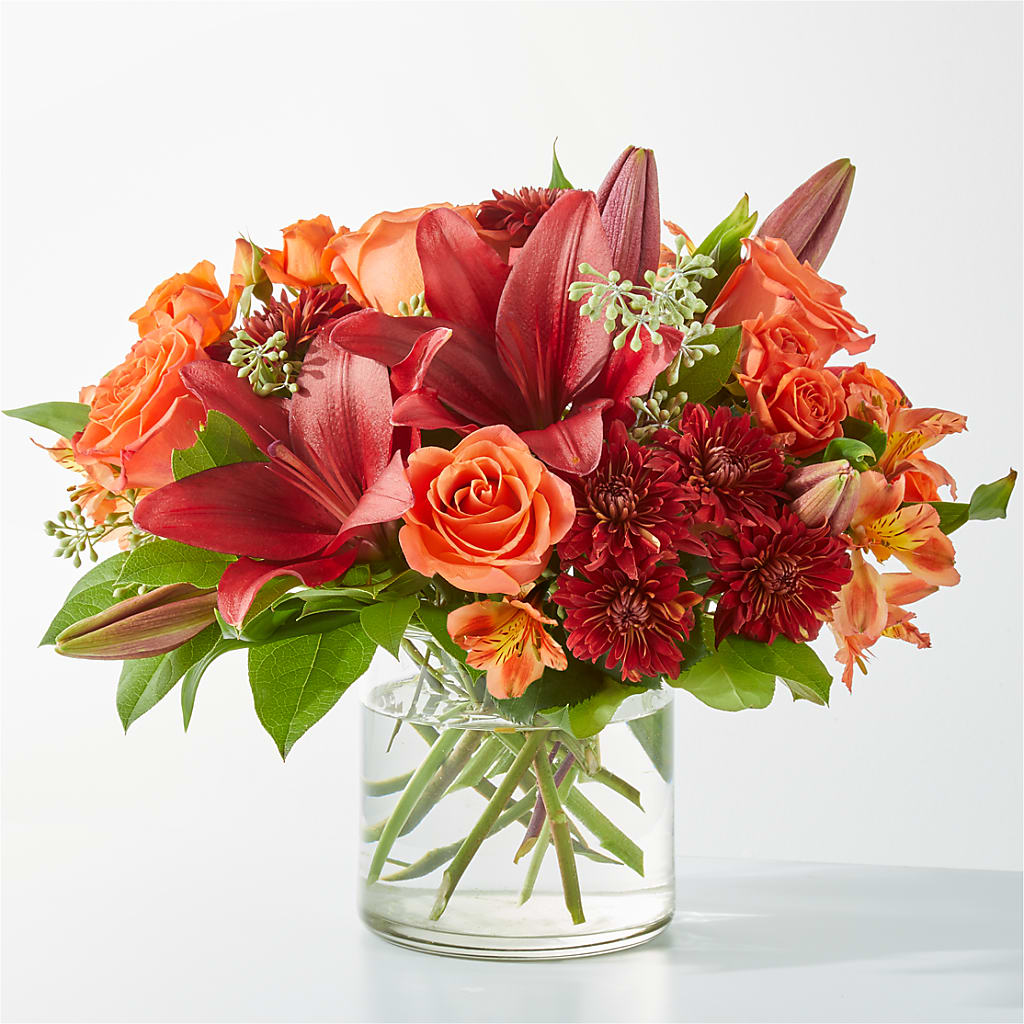 Crimson Leaves Bouquet – L & M FLOWER SHOP, Canonsburg PA