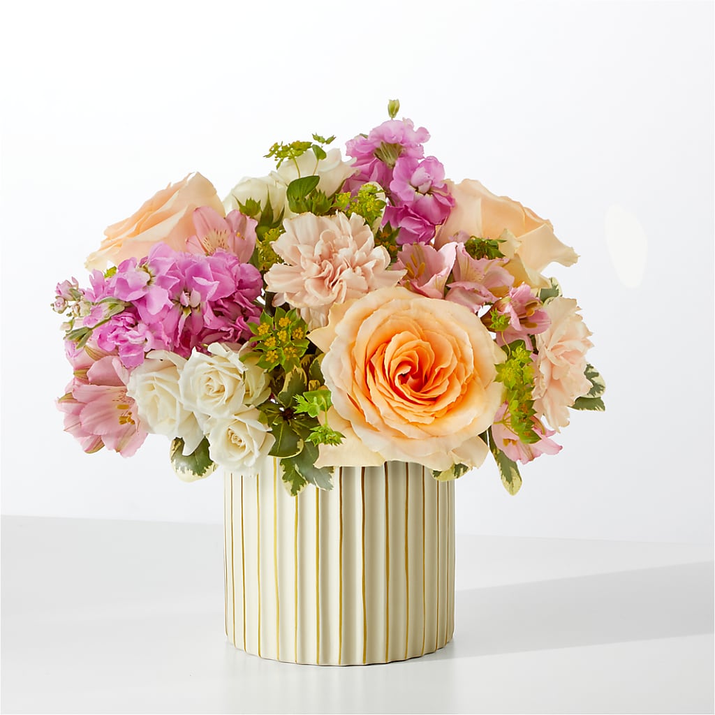 Paradise Bouquet with Ivory Vase – L & M FLOWER SHOP, Canonsburg PA