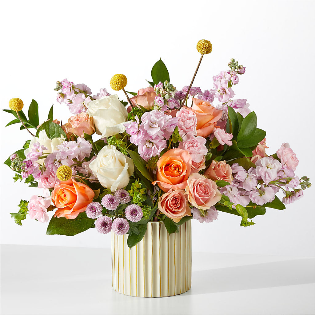 French Market Bouquet with Ivory Vase – L & M FLOWER SHOP, Canonsburg PA