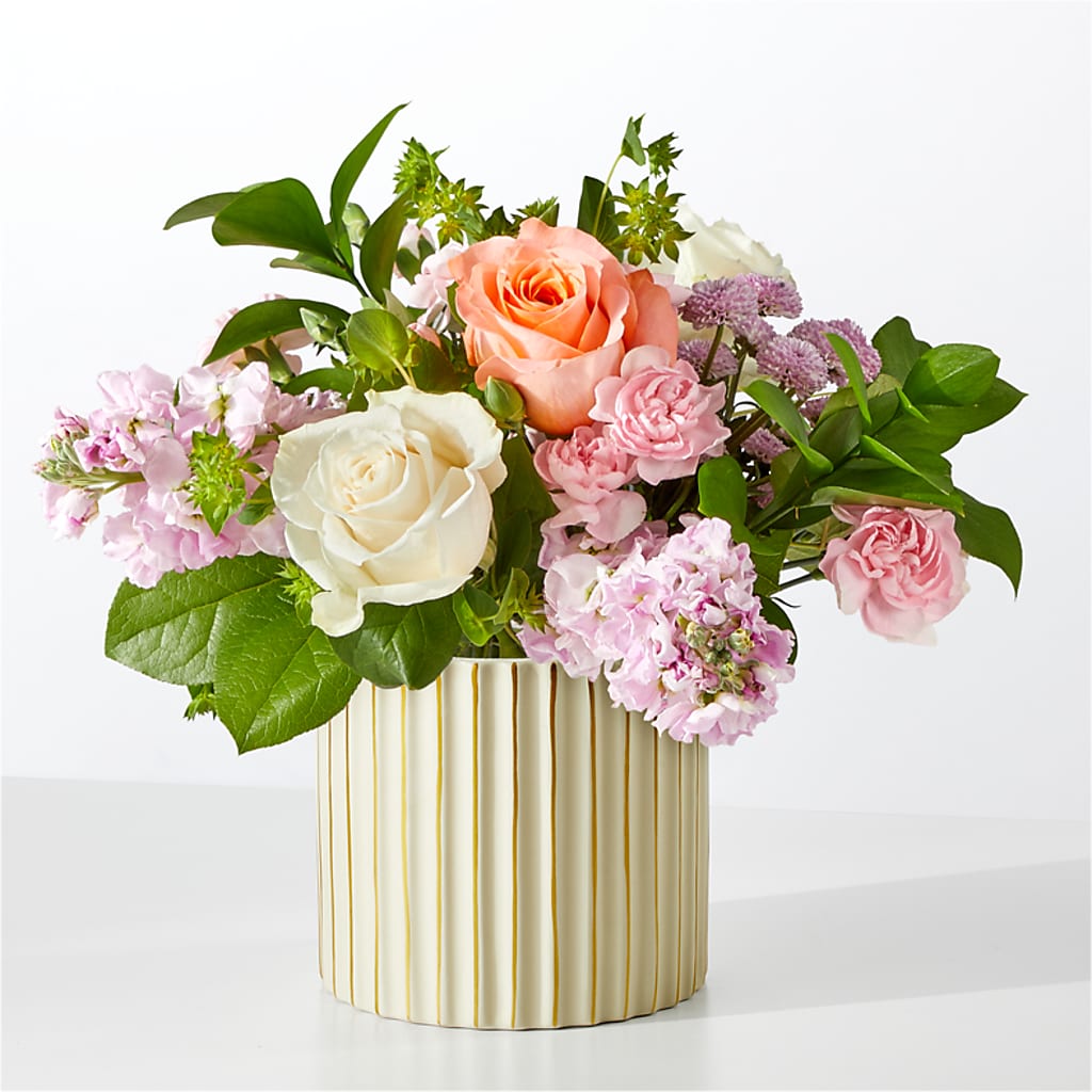 French Market Bouquet with Ivory Vase – L & M FLOWER SHOP, Canonsburg PA