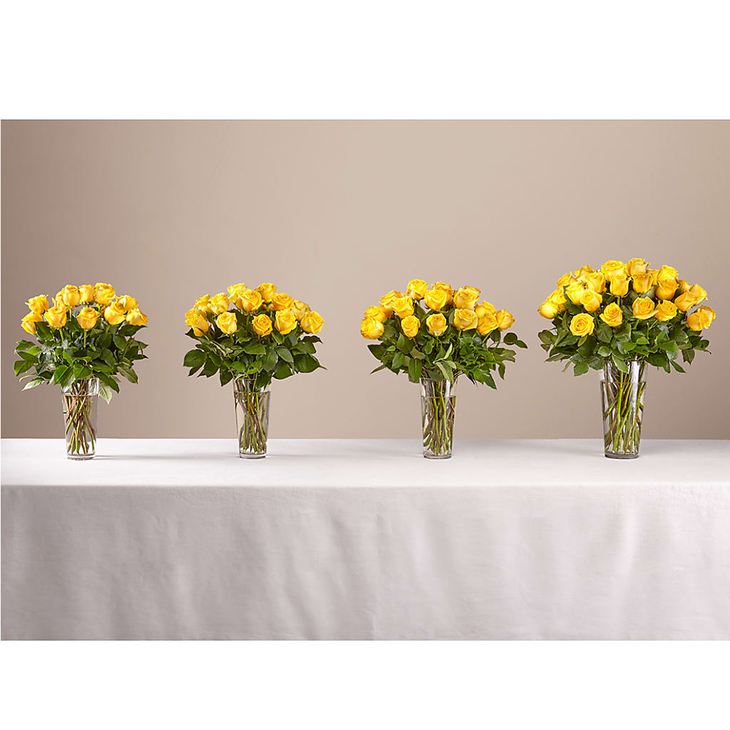 Long Stem Yellow Rose Bouquet – L & M FLOWER SHOP, Canonsburg PA