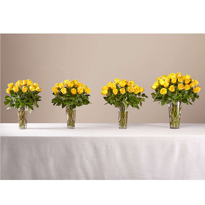 Long Stem Yellow Rose Bouquet – L & M FLOWER SHOP, Canonsburg PA