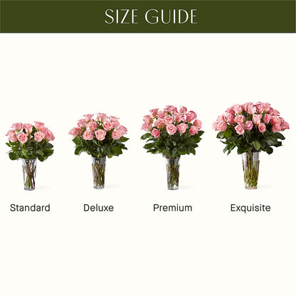 Long Stem Pink Rose Bouquet – L & M FLOWER SHOP, Canonsburg PA