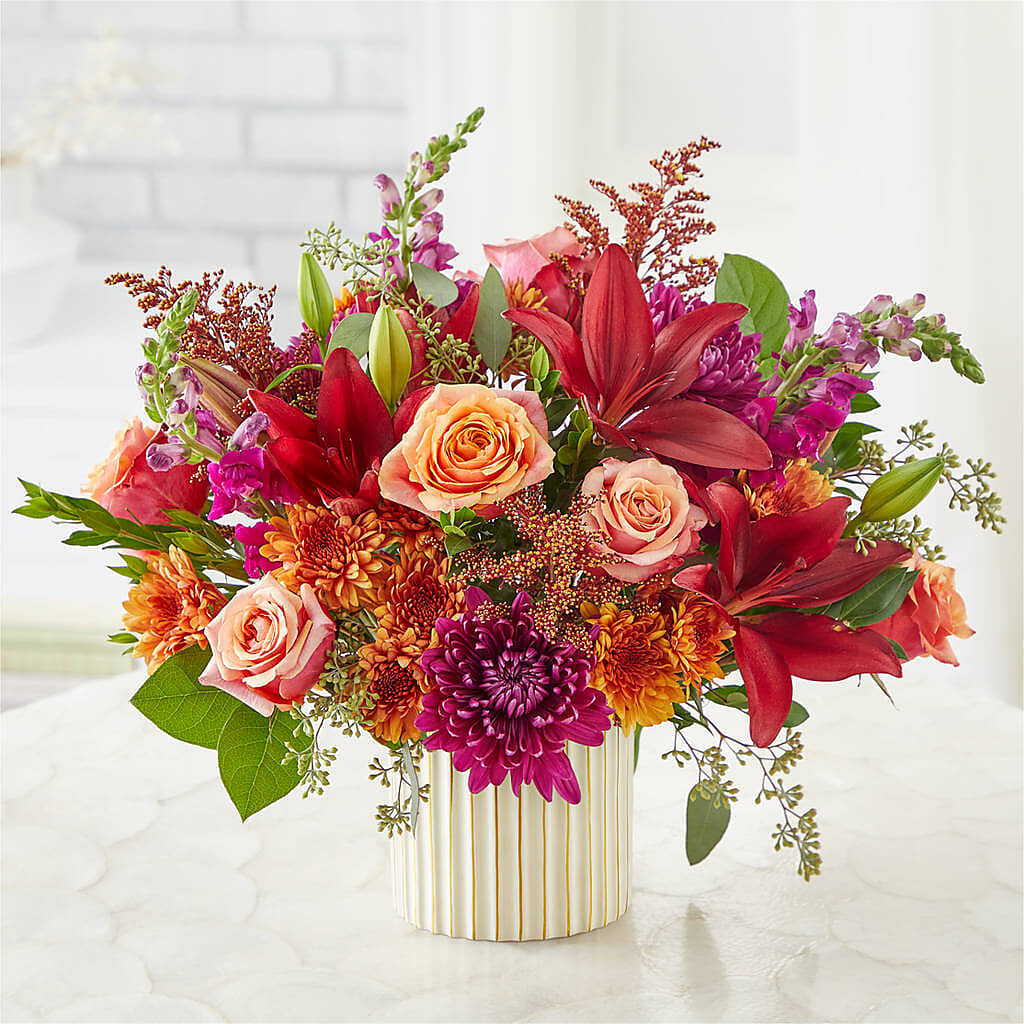 Burgundy Landscape Bouquet – L & M FLOWER SHOP, Canonsburg PA
