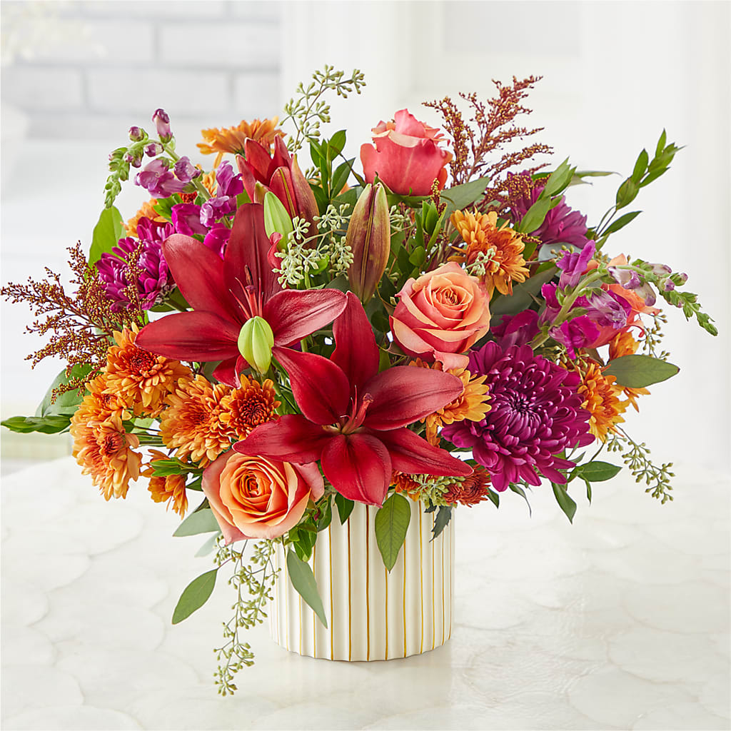Burgundy Landscape Bouquet – L & M FLOWER SHOP, Canonsburg PA
