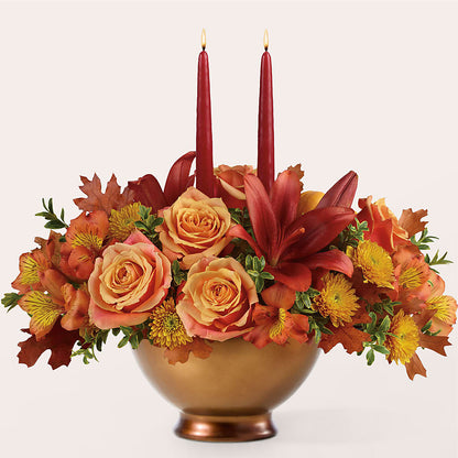 Harvest Table Centerpiece – L & M FLOWER SHOP, Canonsburg PA