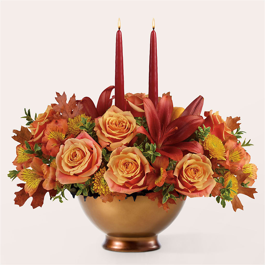 Harvest Table Centerpiece – L & M FLOWER SHOP, Canonsburg PA