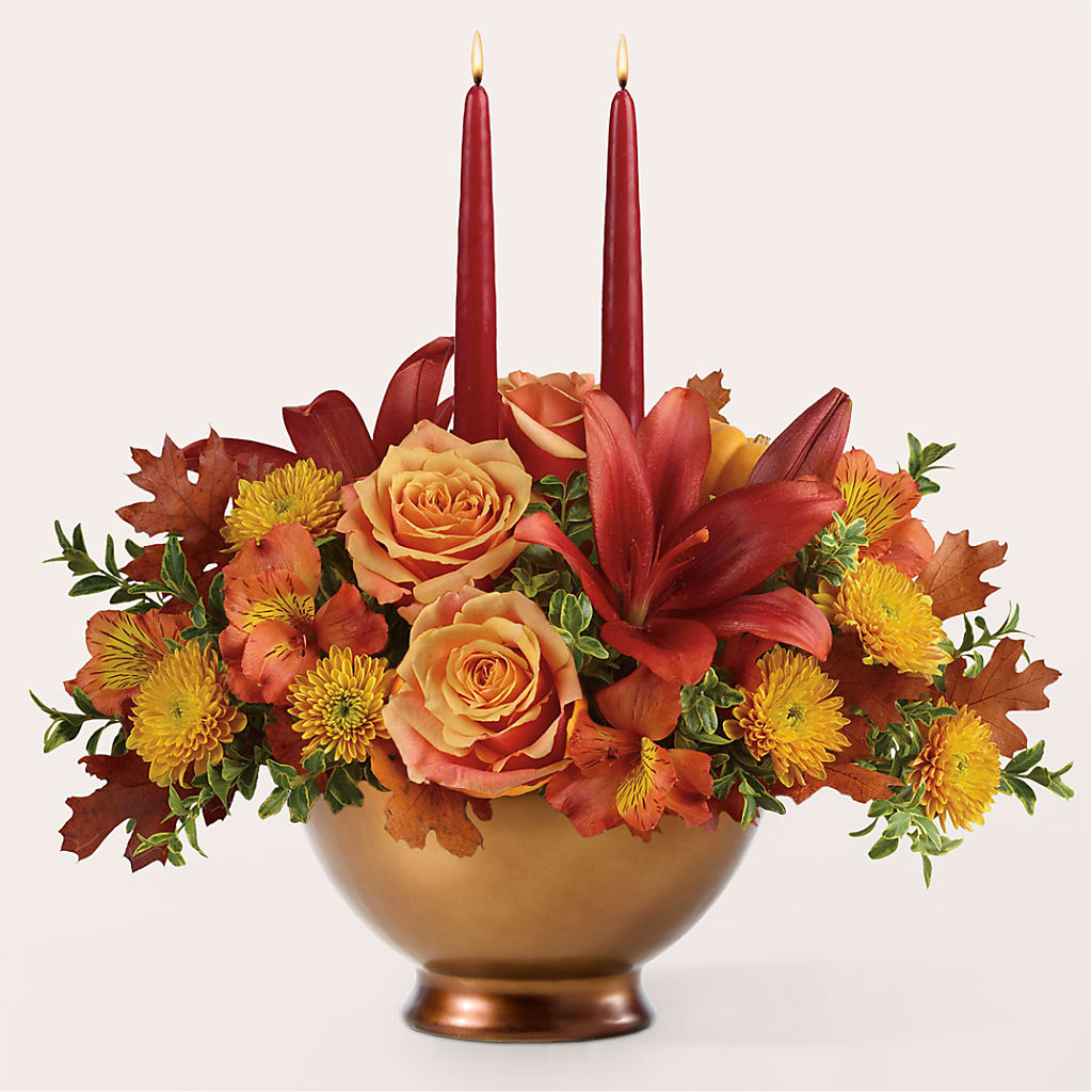 Harvest Table Centerpiece – L & M FLOWER SHOP, Canonsburg PA