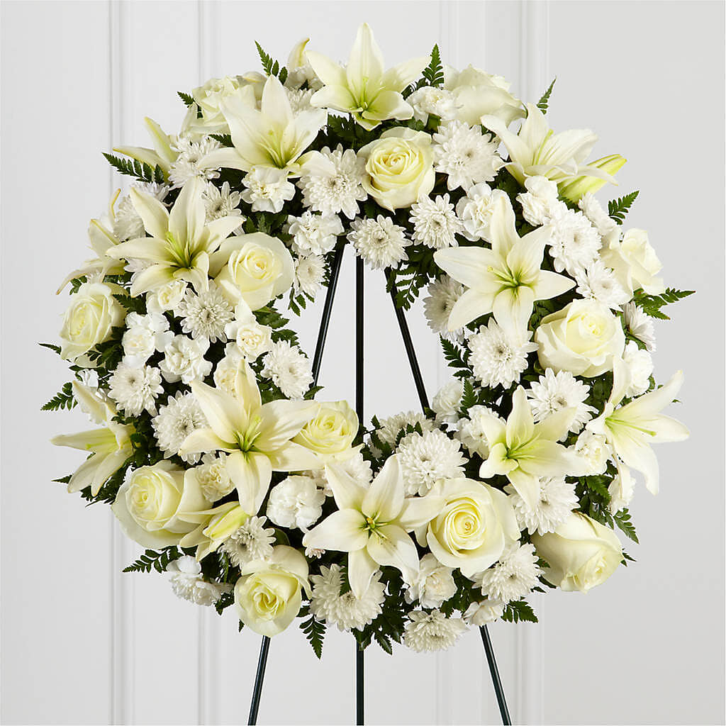 Treasured Tribute Wreath – L & M FLOWER SHOP, Canonsburg PA