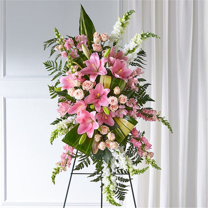 Elegant Embrace Standing Spray – L & M FLOWER SHOP, Canonsburg PA