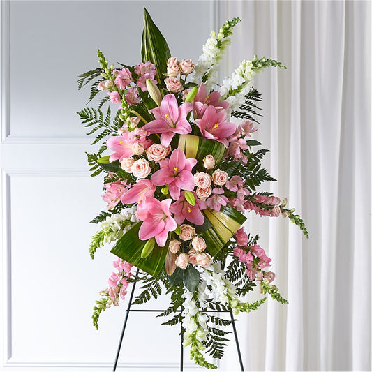 Elegant Embrace Standing Spray – L & M FLOWER SHOP, Canonsburg PA