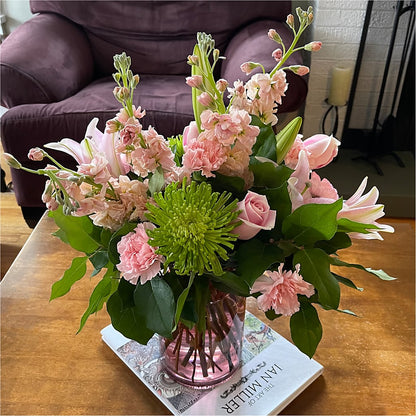 Pretty in Pink Bouquet – L & M FLOWER SHOP, Canonsburg PA