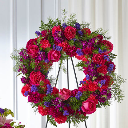 Calming Colors Wreath – L & M FLOWER SHOP, Canonsburg PA