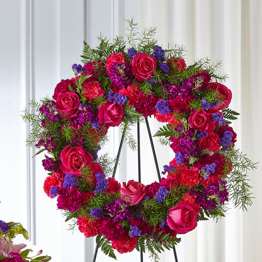 Calming Colors Wreath – L & M FLOWER SHOP, Canonsburg PA